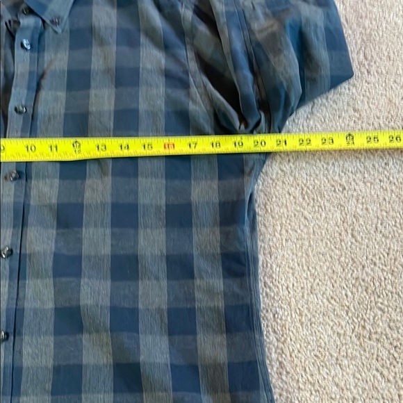 Zara Blue and Black Casual Button Down Shirt - Picture 3 of 5